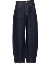 Liu Jo - Blaue Denim-Jeans Mit Goldfarbener Hardware - Lyst