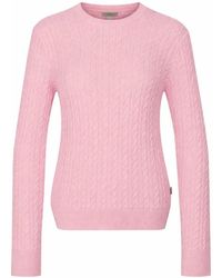 Barbour - Truien & Vesten ,Roze ,Katoen Hartland Crew Neck Jumper - Lyst