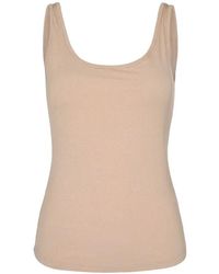Sofie Schnoor - Klassisches ärmelloses top in nude - Lyst