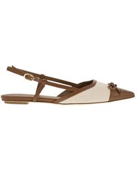 Stuart Weitzman - Schoenen ,Bruin ,Leer Kitty Slingback - Lyst
