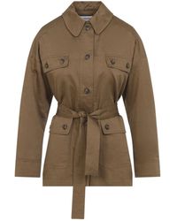 Yves Salomon - Jassen ,Bruin ,Katoen Viennos Jacket - Lyst