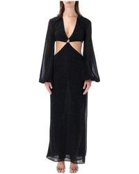 Oséree - Lumiere Cut Out Lange Jurk - Lyst