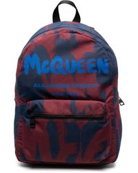 McQueen - Rucksack mit graffiti-logo-print - Lyst