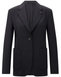 Lardini - Klassischer Slim-Fit Blazer Aus Wollmix - Lyst