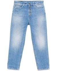 Dondup - Jeans ,Blauw ,Denim Cropped Jeans - Lyst