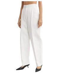 KHAITE - Straight Trousers - Lyst