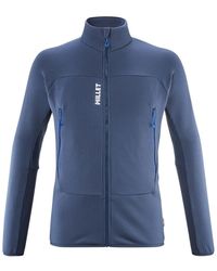 Millet - Fitness ,Blauw ,Polyester Fusion Grid Jacket - Lyst