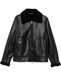 Salvatore Santoro - Jack Met Schapenvachtkraag En Ritssluiting - Lyst