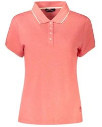 North Sails - Tops ,Roze ,Katoen Polo Met Korte Mouwen En Contrasterende Details - Lyst