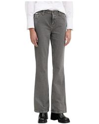 Guess - Jeans ,Grijs ,Katoen Flared Jeans - Lyst