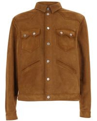 DSquared² - Klassiek Suède Jas Met Kraag - Lyst