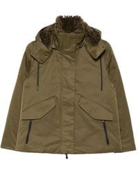 Save The Duck - Grüne Kapuzenjacke Mit Reißverschluss - Lyst