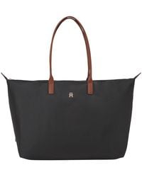 Tommy Hilfiger - Popette Noir Schultertasche - Lyst