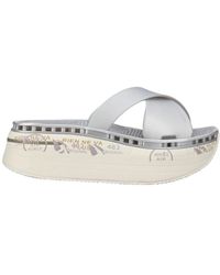Premiata - Damen Pantoletten Mit Kreuzdesign - Lyst