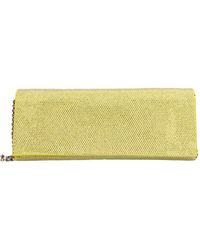 Gedebe - Tassen ,Geel ,Suède Crystal Envelope Clutch - Lyst