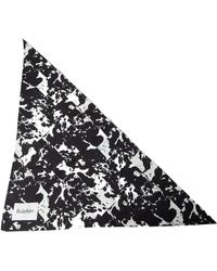 Rodebjer - Accessoires ,Zwart ,Satijn Abstract Driehoekig Logo Sjaal - Lyst