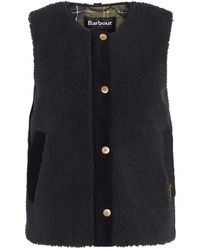 Barbour - Lli0016Ol51 Teddy Vest - Lyst