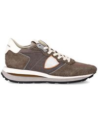 Philippe Model - Schoenen ,Bruin ,Katoen Sneakers Tropez Haute Running - Lyst