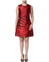 Dolce & Gabbana - Flared Mini Dress - Lyst
