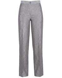 SOLOTRE - Wide Trousers - Lyst