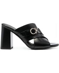 Calvin Klein - Heeled Mules - Lyst