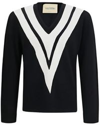 Valentino - V-Neck Knitwear - Lyst