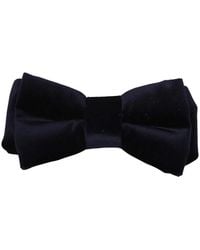 Paul Smith - Accessoires ,Blauw ,Katoen Velvet Bow Tie - Lyst