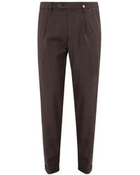 Myths - Broeken ,Bruin ,Wol Blauwe Wol Cordura Broek Met Tailleband - Lyst