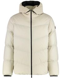 Moncler - Gewatteerde Jas Met Capuchon En Logopatch - Lyst