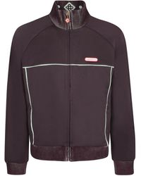CASABLANCA - Hoodies & Sweatvesten ,Rood ,Katoen Tricot Track Jacket - Lyst