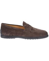 Tod's - Braune Slip-On Flache Schuhe - Lyst