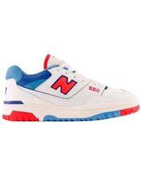 New Balance - 550 nch weiße, blaue und rote sneakers - Lyst