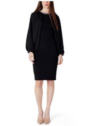 Rinascimento - Schwarzes kleid mit reißverschluss - Lyst