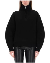 Helmut Lang - High Neck Zip Sweater - Lyst