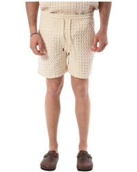 Oas - Bermuda-shorts aus baumwolle mit kordelzug - Lyst