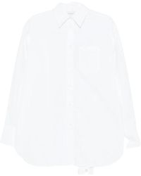 Sportmax - Overhemden ,Wit ,Katoen Cotton Blend Shirt - Lyst
