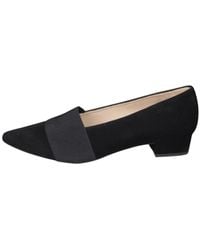 Peter Kaiser - Schwarze Wildleder Elegante Pumps Mit Niedrigem Absatz - Lyst