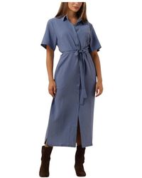 Another Label - Blaues Midi-Kleid Für Sommertage - Lyst