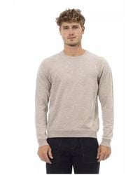 Alpha Studio - Truien & Vesten ,Wol Crewneck Sweater Veelzijdig Stijlvol Ontwerp - Lyst