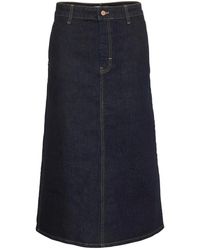 Part Two - Donkere Denim A-Lijn Rok - Lyst