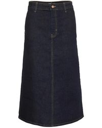 Part Two - Donkere Denim A-Lijn Rok - Lyst