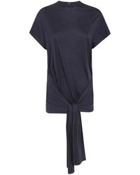 TOTEME - Tops ,Zwart ,Katoen Tie Waist Jersey Top - Lyst