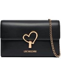 Love Moschino - Zachte Stoffen Schoudertas - Lyst