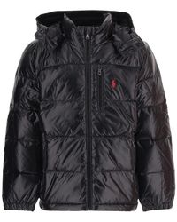 Ralph Lauren - Jassen ,Zwart ,Nylon Geweven Bomberjack - Lyst