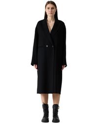 Ermanno Scervino - Jassen ,Zwart ,Wol Double-Breasted Jas - Lyst