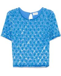 P.A.R.O.S.H. - P.A.R.O..H. ,Overhemden ,Blauw ,Blauwe Tops Voor Een Stijlvolle Uitstraling - Lyst