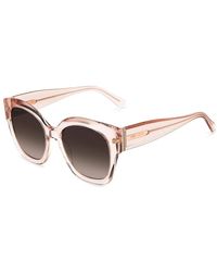 Jimmy Choo - Leela/s sunglasses in nude/brown shaded - Lyst