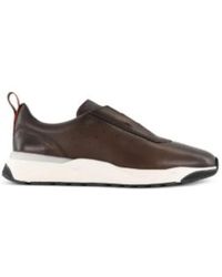 Santoni - Leder Sneakers - Lyst
