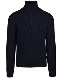 Slowear - Rippstrick-Pullover Mit Rollkragen - Lyst