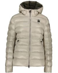Blauer - Jassen ,Grijs ,Nylon Adams Padded Jacket - Lyst